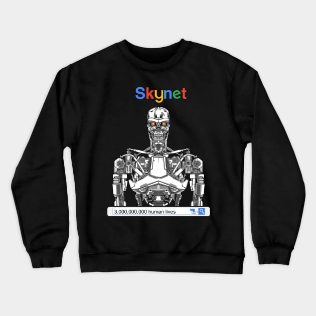 Google T-800 Crewneck Sweatshirt by lostcolonypop